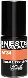 Layla Cosmetics One Step Gel Nagellack, orange fluo, 1er pack (1 x 0.005 L)