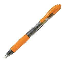 Pilot G207 Retractable Gel Rollerball 0.7 mm Tip (Box of 12) - Orange