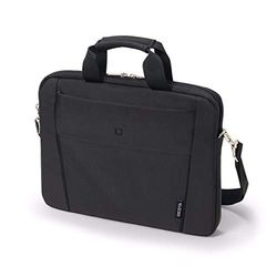 DICOTA Slim Case BASE Axelväska för laptop och surfplatta, lätt laptopfodral, Dicota Slim Case BASE Laptopväska, svart, för laptops 11-12,5 tum