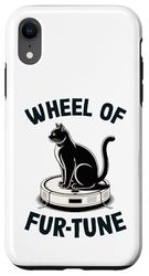Wheel Of Fur-Tune Robot Vacuum Cleaner Funny Cat Case for iPhone XR