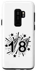 Custodia per Galaxy S9+ 18 anni Vintage numero diciotto 18 ° compleanno festa