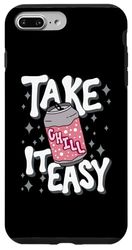 Carcasa para iPhone 7 Plus/8 Plus Take It Easy Relax Chill Summer Funny Cita Dicho