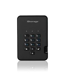 iStorage diskAshur2 SSD 16TB Black - Secure portable solid state drive - Password protected - Dust & water resistant - Hardware Encryption