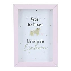 Depesche 11625-021 Fotolijst met compliment, decoratieve lijst met mooie spreuk, ca, kleine attentie, zilver, 8,4 x 5,8 x 1,9 cm