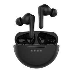 Belkin SoundForm Rhythm True Wireless Earbuds - ingebouwde microfoon, batterijduur van 28 uur, waterdicht (IPX5), snelladen via USB-C, Bluetooth earbuds voor o.a. iPhone, iPad, Galaxy, Pixel - Zwart