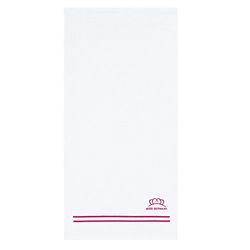 'Sous Licence Officielle "Miss Allemagne Collection – Egeria Serviettes en éponge 100% coton haute qualité, 100 % coton, Blanc/rose, 70 x 140 cm