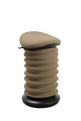TOPSTAR Sitness Tabouret Dynamique certifié 4D AGR Noir/Marron – Tabouret de Bureau Ergonomique – Hauteur réglable – Renforce Le Dos – Soulage Les disques intervertébraux