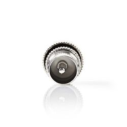 Nedis IEC (Coax) stekker - recht - stekker - vernikkeld - 75 Ohm - schroef - kabel ingangsdiameter: 7,0 mm - metaal - zilver - 2 stuks - doos