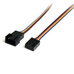 ⚘ 30 cm 4-pins Molex ventilator verlengkabel, st/bu, 4-pins PWM ventilatorkabel verlenging