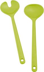 Brunner 0830039N.C34 Set Posate per Insalata Melamina, Verde