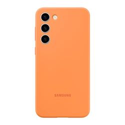 Samsung Galaxy S23 Silicone Phone Case, Protective Cover w/Color Variety, Smooth Grip, Soft and Sleek Design, US Version, EF-PS911TOEGUS, Orange