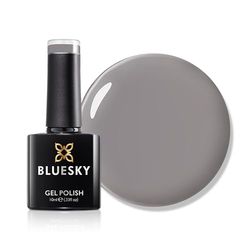 Bluesky Gel Nail Polish 10ml, Silver Mist - AW2406, Grey Gel Nail Polish for 21 Day Manicure, Professional, Salon & Home Use, Requires Curing Under LED UV Nail Lamp