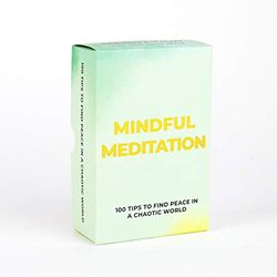 Gift Republic- Tarjetas de meditación conscientes, Multicolor, Talla única (GR490076)