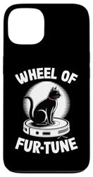 Wheel Of Fur-Tune Robot Vacuum Cleaner Funny Cat Case for iPhone 13