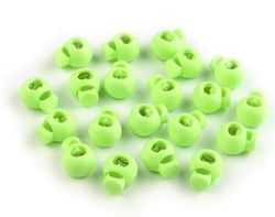 cyclingcolors 10x Fermacorda a Molla Colorati Abbigliamento Rotondi plastico Stop cordone Chiusura Regolabile Cordino Elastico Scarpe Zaini Tenda Campeggio, Verde Chiaro