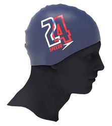 Speedo 87751054150691SZ Casquette imprimée en Silicone Two Four Navy 1SZ