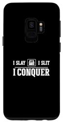 Custodia per Galaxy S9 Divertente I Slay Slit I Conquer Per Un Operatore Slitter Taglio