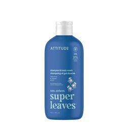 ATTITUDE Shampooing et Gel Douche Enfant, certifié EWG, nettoyant cheveux et corps, testé dermatologiquement, à base de plantes et minéraux, végan, Pastèque & Coco, 946 mL