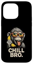 Chill Bro Cooler - Scimmia con occhiali da sole Custodia per iPhone 14 Pro Max