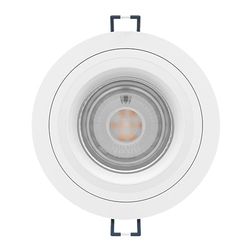 Eglo Connect.z Smart-Home LED recessed Spotlight Carosso-Z, app and Voice Control Alexa, Light Colour (Warm White-Cool White), RGB, dimmable, White Aluminium Ceiling spot Light, Ø 3.7 in