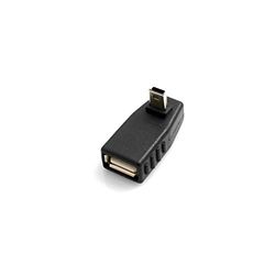 System-S USB tipo A femmina a mini USB maschio 90° angolo verso l'alto angolare angolare adattatore