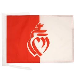 Frans departement van de Vendée Vlag 45x30 cm koorden - Frankrijk - Vendée SMALL vlaggen 30 x 45 cm - Banner 18x12 in Hoge kwaliteit - AZ FLAG