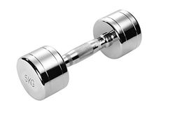 Trendy Sport Chroom dumbbell - 1 stuk - 5,0 kg