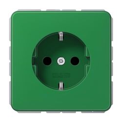 Jung 1520 BF GN Presa Schuko 16 A 250 V infrangibile Serie CD Verde 250 V