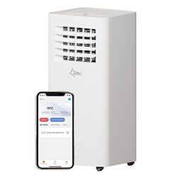 SUNTEC Climatiseur Mobile Comfort 9.0 Eco R290 APP - Mobile et Silencieux avec Commande Smart App – Déshumidificateur pour pièces jusqu'à 34 m² - Refroidissement Mobile - 9.000 BTU - 2.600 Watts