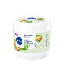 NIVEA NATURALLY GOOD Family Care Crema multiuso per tutta la famiglia (1 x 450 ml), crema 3 in 1 arricchita con olio di mandorle dolci 100% naturale, crema viso - corpo - mani