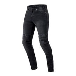 OZONE MOTO Hornet II Motorbroek voor heren, Gewassen zwart, 40W x 32L