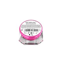 Semilac Decor Gel White – Pasta per nail art altamente pigmentata per linee sottili, baby boomer & French – 5 g