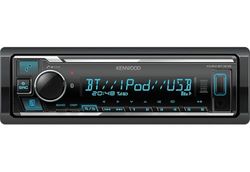 Kenwood Radio con Bluetooth para Coche con Entrada USB y Aux, Compatible con Spotify App Link - Autorradio 1 DIN Extraíble con Equipo de Musica Sintonizador FM/Am, Micrófono y Ecualizador KMM-BT309