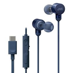 JVC Auriculares con Cable USB-C | Micrófono y Control Remoto | Auriculares in Ear para Llamadas | Compatibles con iPhone | Cascos con Cable Diseño Elegante y Cómodo | Sonido Hi-Res - HA-FR29UC