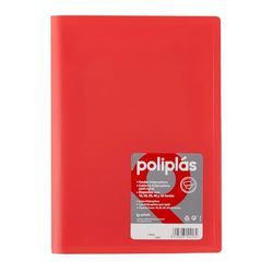 Grafoplas - Carpetas Fundas Plastico a4, Coral, 50 Forros Transparentes, Serie Poliplas Opaco, Fabricados en España, Tapas Flexibles, Perfecta para Archivar Documentos y Folios