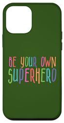Coque pour iPhone 12 mini Soyez votre propre super-héros, héros, graphisme coloré, couleurs