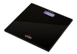 Gama Italy Professional Glass Electronic Deluxe, Balance pèse personnes en verre trempé noir
