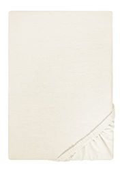 biberna 0077155 Hoeslaken Jersey (matrashoogte max. 22 cm) 1x 180x200 cm > 200x200 cm, natuur
