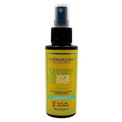 Kerargan - Lotion Tonique UV à l'Huile de Marula pour Cheveux Secs et Colorés - Hydrate, Protège, Renforce - Anti-Frisottis, Thermoprotecteur - Sans Sulfate, OGM, Huile Minérale - 100ml