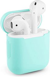 Carcasa de Silicona para Apple Airpods 1, Color Turquesa