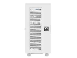 Thermaltake AX700 Super Tower Chassis: supporta schede madri XL-ATX, cinque schede grafiche e fino a diciotto dischi rigidi, due pannelli laterali perforati, protezione antipolvere - bianco