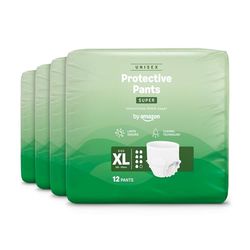 by Amazon Unisex Super Pants Extra Large - 48 Count (4 Packs of 12)
