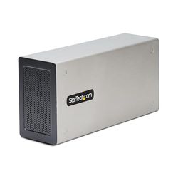 StarTech.com Thunderbolt 3 PCIe Box, Externe Behuizing met Twee PCI Express Slots, PCIe Expansion Chassis voor Laptops/Desktops/All-In-Ones, 8K/4K Output Via TB3/DP 1.4 Poorten (2TBT3-PCIE-ENCLOSURE)