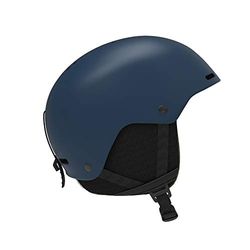 Casque de Ski et de Snowboard pour Hommes Salomon, Coupe Ajustable, Taille S, Tour de tête 53-56 cm, Brigade+, Bleu (Denim foncé), L41162000