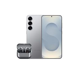 Samsung Galaxy S25+ AI Smartphone, 12GB Memory, 512GB Storage, Silver Shadow and Galaxy Buds3, Grey (UK Version)