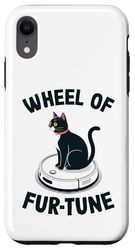 Wheel Of Fur-Tune Robot Vacuum Cleaner Funny Cat Case for iPhone XR