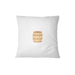 Bona Basics, Funda de cojín Decorativa, decoración del hogar, para sofá, cafetería, Tamaño: 60x60 cm, Color: Blanco