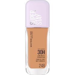 Maybelline New York Super Stay up to 30H Lumi-Matte Foundation, Medium-Full Coverage, Vegan Formula*, Amino Acids, Niacinamide, Vitamin E - Shade 248