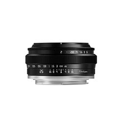 TTArtisan Obiettivo grandangolare APS-C da 25 mm F2 per fotocamera con grande apertura manuale e obiettivo fisso per fotocamere Sony NEX-5 NEX-C3 NEX-5N NEX-7 NEX-F3 NEX-5R NEX-3N NEX-5T A3000 A5000