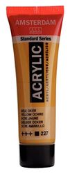 Amsterdam Standard Series Acrylic - Peinture acrylique tube 20 ml - Ocre jaune 227 - Pigment de haute qualité résistant à la lumière - Finition satinée